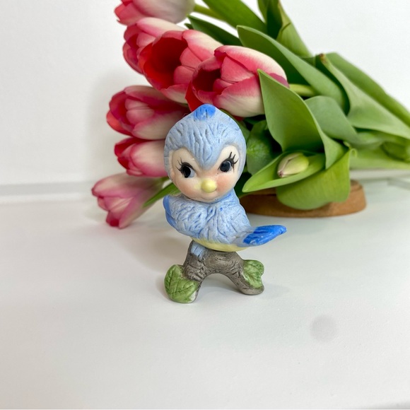 ADORABLE Set Of 3 Vintage Kitschy Colorful Porcelain Birdie Figurines - Picture 5 of 10